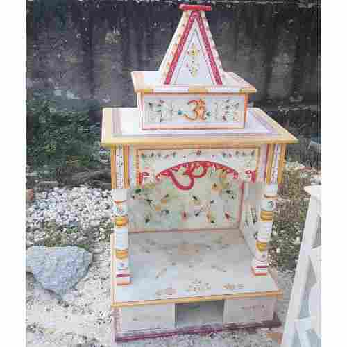 Indian Marble Exclusive Pooja Mandir for Home (18 Inch Length)