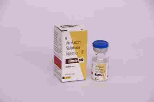Amikacin Sulphate Antibiotic Injection IP, 100 MG