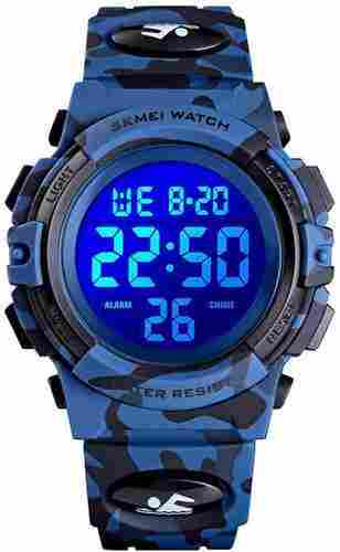 Kids Watch In Black And Blue Color, Digital Display, 50-100 Gm Weight