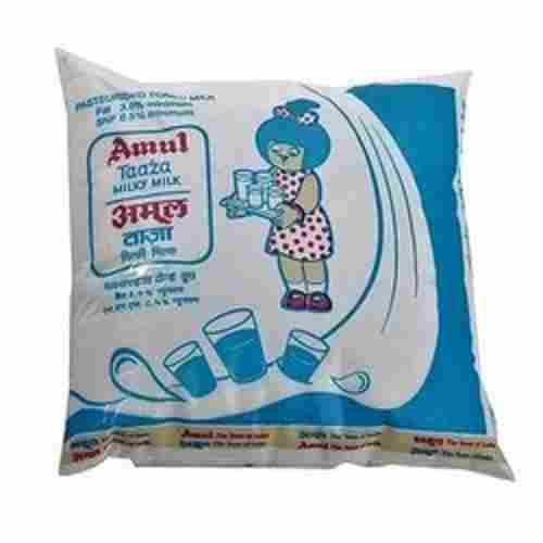 Rich In Protein, Calcium 100% Pure Organic And Fresh Amul Toned Milk-Pouch