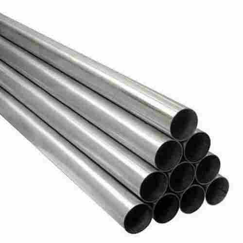 Silver Color Rust-Resistant Heavy-Duty 202 Stainless Steel Round Pipes, 6 Meter Length