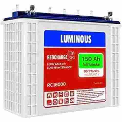 15 Volt Voltage 150 Ah Capacity Rc18000 Red Charge Luminous Inverter Battery