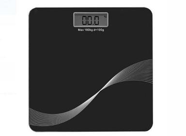 Black Automatic Digital Weighting Scale With Lcd Display For Personal, Gym Capacity Range: 180  Kilograms (Kg)