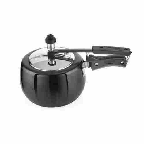 Stainless Steel Simple And Elegant Round Shape Trendy Black Non Stick Pressure Cooker