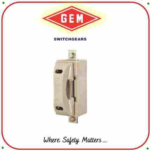Electrical Shockproof Heavy Duty Brass Type Porcelain Fuse Unit For Industrial Use