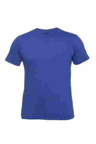 Casual Wear Breathable Skin Friendly Wrinkle Free Regular And Navy Blue Casual Plain T-Shirt 