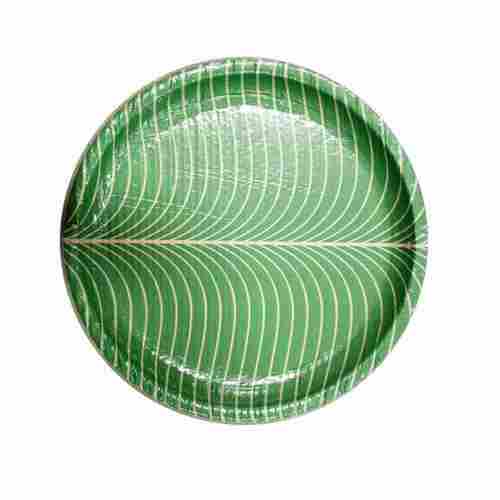 Green And Round Disposable Plates Eco Friendly 100% Biodegradable