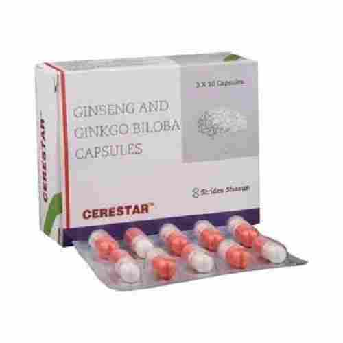 Pack Of 3 X 10 Ginseng And Gingko Biloba Cerestar Tablets