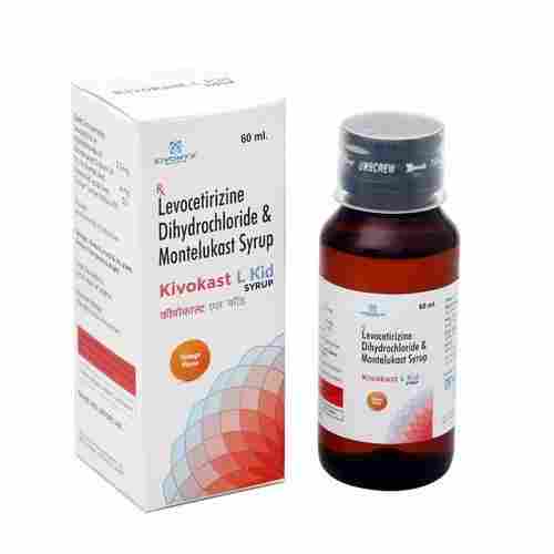 Levocetirizine Dihydrochloride And Montelukast Kivokast L Kid Syrup 60ml