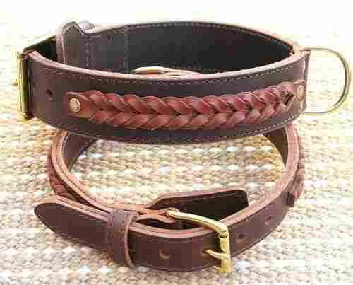 Women Sturdy Strap Fashionable Look Needle Pin Point Buckle Leather Brown Belt 