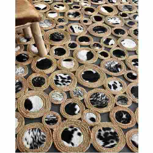 Hand Woven Modern Cotton Printed Design Floor Carpet