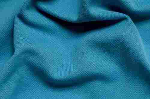 Light Weight And Comfortable Plain Blue Polyester Fabrics For Garments