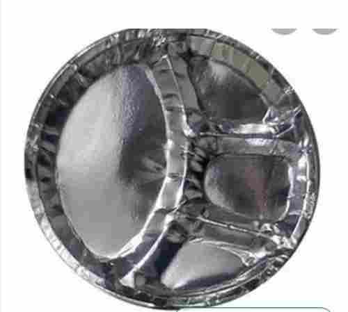 12 Inch Round Shaped Silver Printed Paper Plate For Home And Party 