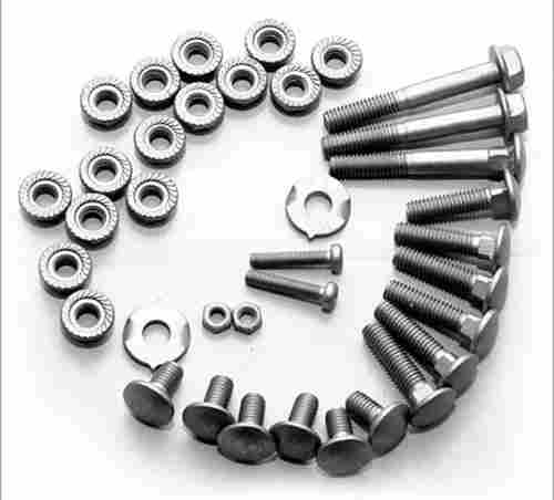 Heavy Duty And High Strength Silver Metric Screws For Industrial Use