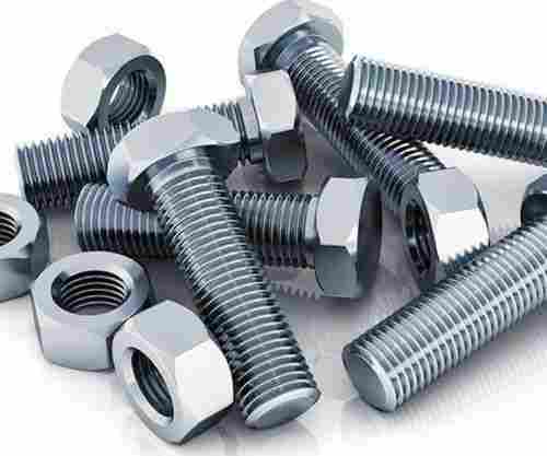 High Strength And Corrosion Resistant Silver Ms Bolt Nut For Industrial Use