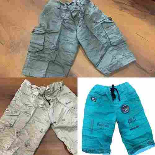 Kid Comfortable And Breathable Casual Wear Half Shorts Printed Cotton Blend
