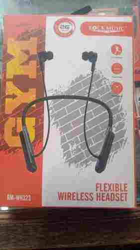 Black Color Lightweight And High Base Elegant Looking Wireless Neckband Headphone