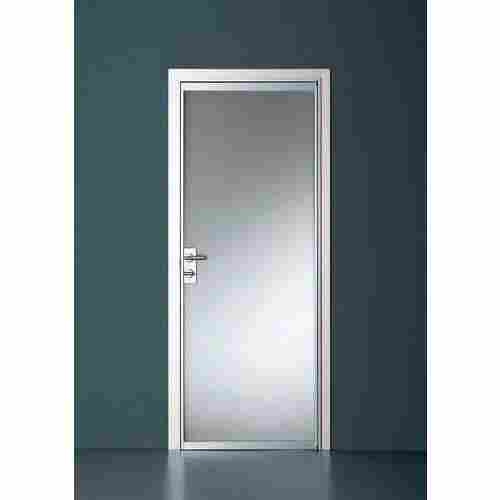 Premium Quality Powder Coated Hinged Plain Silver Home Aluminium Door