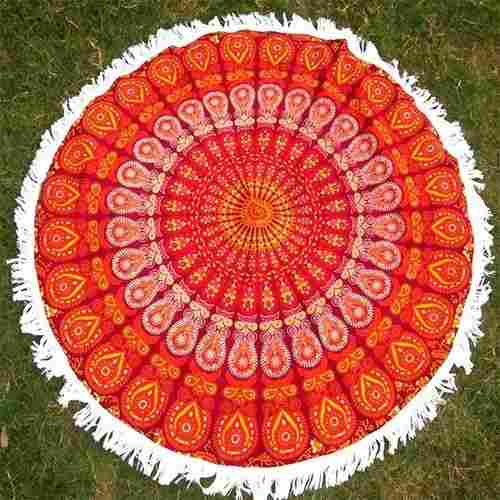 Mandala Cotton Printed Towel Round Beach Throw Soft And Cozy For Personal Use