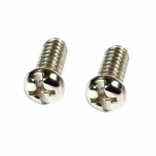 Din Size M-2 A Full Thread Round Silver Stainless Steel Construction Screw 