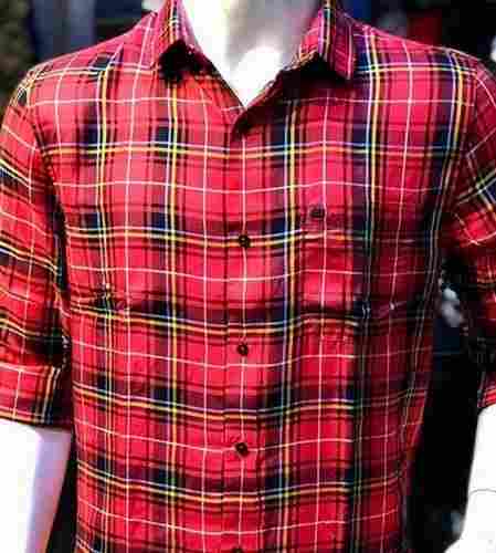 Simple And Stylish Look Red And Black Formal Wear Beautiful Blackberry Mens Shirts 