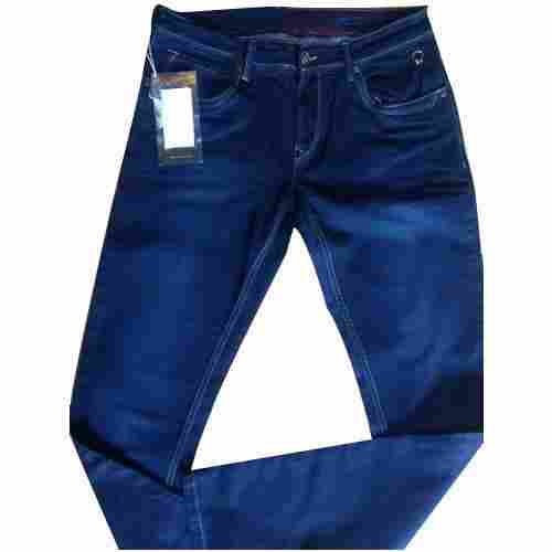 Versatile Designer Color Blue Men Cotton Denim Jeans For Daily Wear