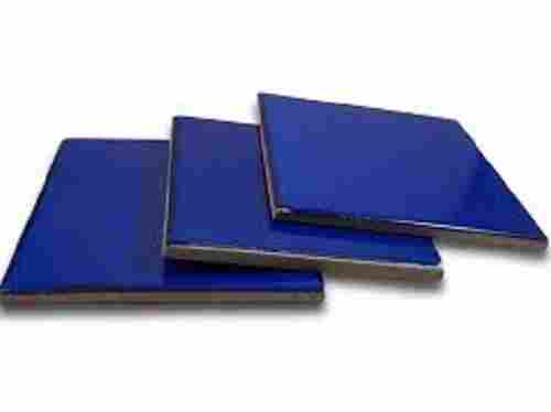 16 Inch Natural Stone Plain Glass Finish Blue Colour Ceramic Tiles For Exterior Uses