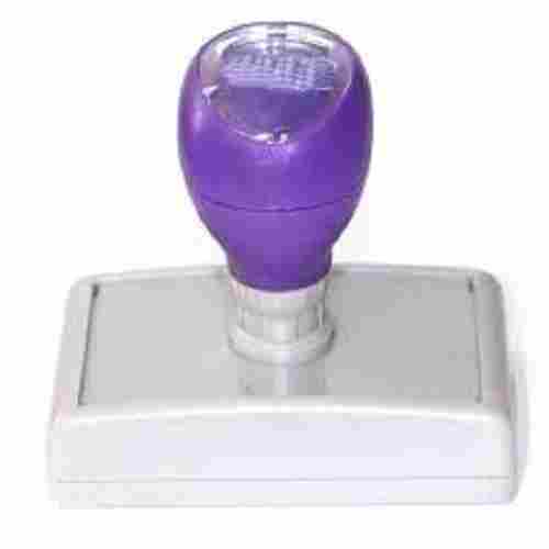 Medium Size Long Lasting Purple Color Plastic Rubber Stamp For Offices And Professionals