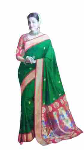 Festive Wear Traditional Pure Silk Sarees,6.3 M ,With Blouse Piece