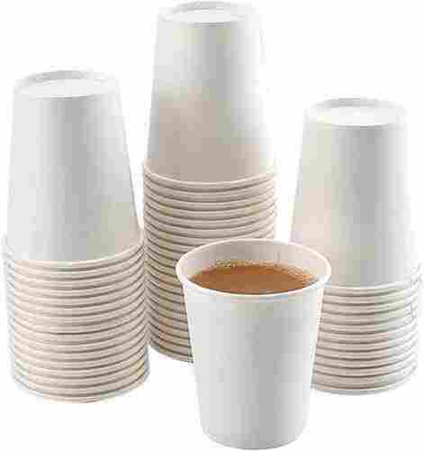 Disposable Plain White Paper Cup For Hot And Cold Beverages
