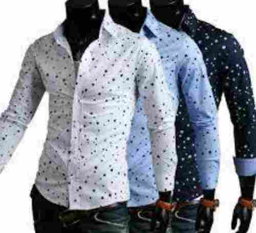 Regular Fit Casual Wear Printed Full Sleeves Mens Shirt