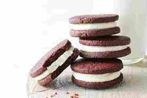 Delicious Cream-Filled Chocolate Cookies Snacks 