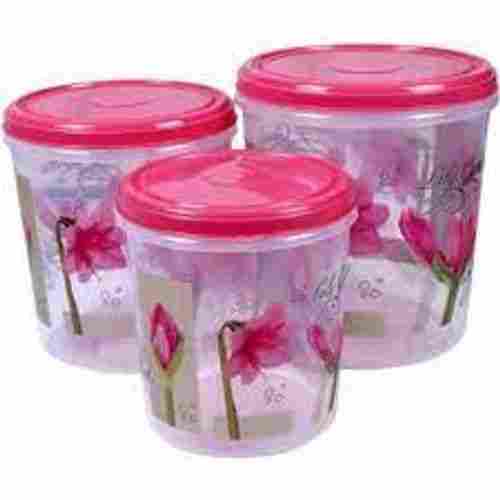 Durable And Strong Transparernt Plastic Storage Container Set 