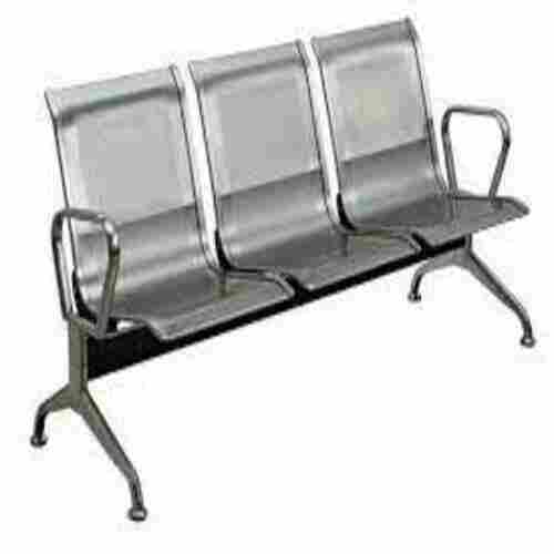 Regular Three Seater Stainless Steel Airport Sofa 