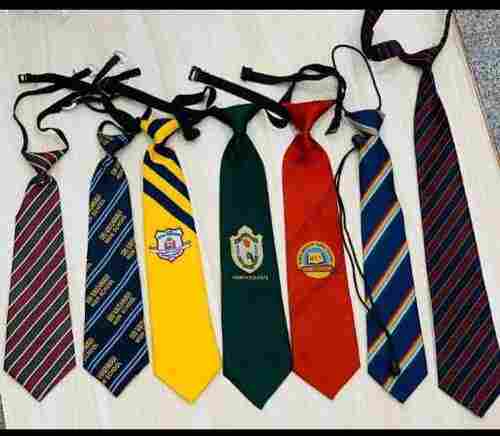 Beads Plain Pattern Dyed Cotton Mp Print Satin High School Straight Ties For Boys 