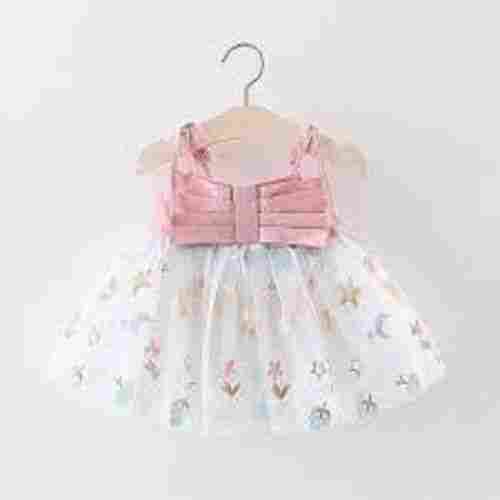  White And Pink Color Fancy Baby Frock With Different Design For Newborn 