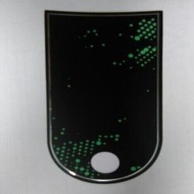 काले और हरे रंग के हाई-ग्रेड स्वयं चिपकने वाले पॉलीकार्बोनेट स्टिकर, 150 मिमी मोटाई की लंबाई: 8.5 इंच (इंच) 