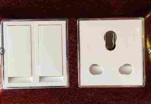 Heavy Duty And High Quality White Modular Curve Electrical Switch For Home