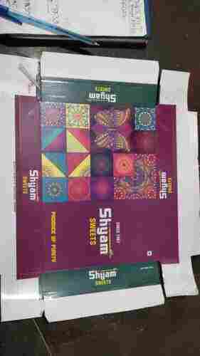 Multicolored Square Shaped Shyam Paper Sweet Packaging Box For Packaging 