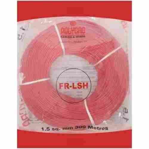 Red Color Polycab Electrical Wire, Size 1.5 Square Meter , Length 300 Meter, For Electrical Fittings 