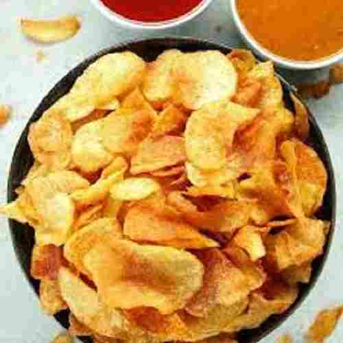 Rich In Taste Potato Chips Homemade Potato Wafers Aloo Salty And Crispy