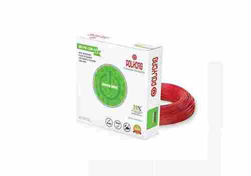 Red Pvc Insulated Copper Polycab Single-Core Electrical Wire Length 90 Meter Size 1 Sq.Mm 