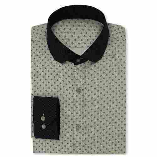 Men 100 Percent Cotton Comfortable And Breathable Printed Full Sleeves Shirt 