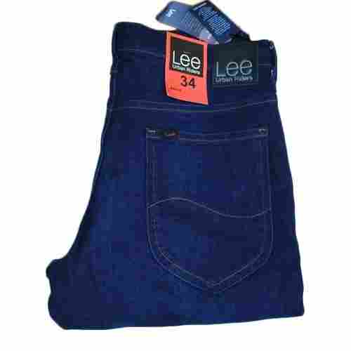 Premium Grade Stretchy Fabric Comfortable Cotton Slim Fit Mens Blue Denim Jeans