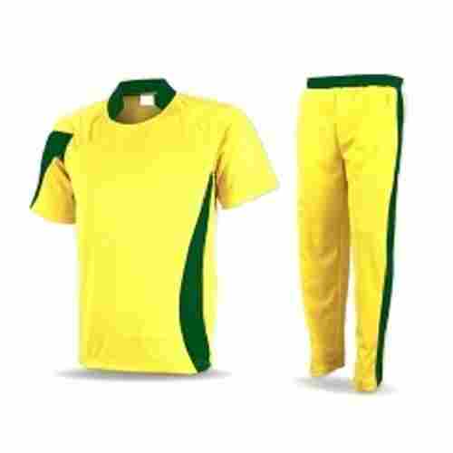 Stylish And Bottom Solid Cotton Half Sleeve Top And Lower Cricket Uniform