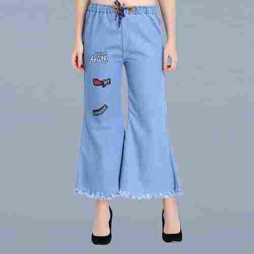 Women Comfortable And Breathable Light Weight Blue Denim Jeans For Daily Wear 