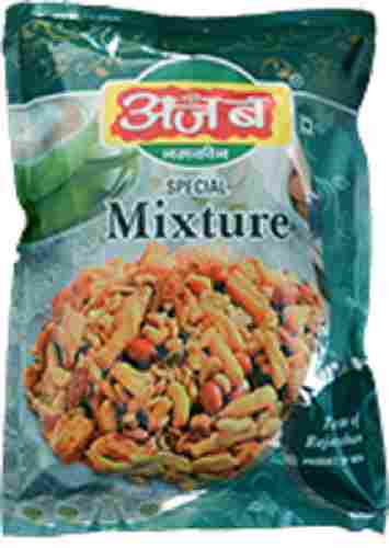 Crispy, Crunchy And Red Spicy Ajab Mixture Namkeen Delicious Flavor With Low Fat
