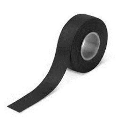 Black Aluminium Foil Pressure Sensitive Single-Sided Bonding Tape Roll, 2Mm Thickness  Tape Length: 29 Inch (In)
