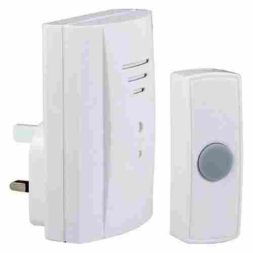 Wired Plastic Simple Designed Plain White Colored Electric Door Bells