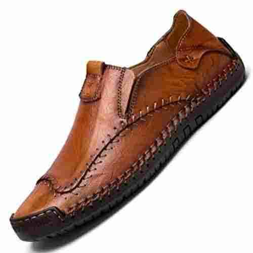 Brown Lightweight Comfortable And Stylish Formal Designer Leather Shoes